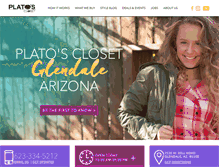 Tablet Screenshot of platosclosetarrowhead.com